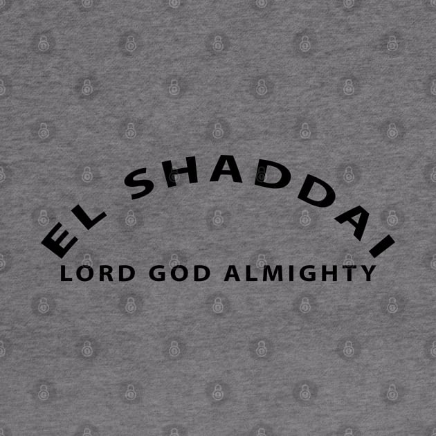 El Shaddai Lord God Almighty Inspirational Christian by Happy - Design